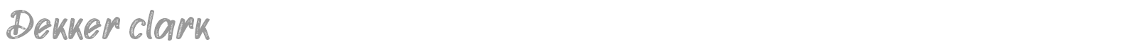 Dekker Clark font preview